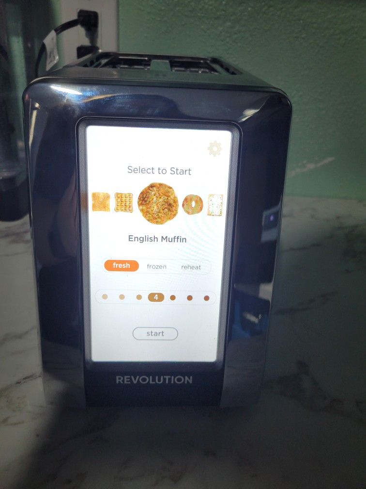 Revolution R180 Connect Smart Toaster, 2-Slice High-Speed Touchscreen Toaster with Patented InstaGLO Technology, Wi-Fi Connectivity, Weather Widget, a