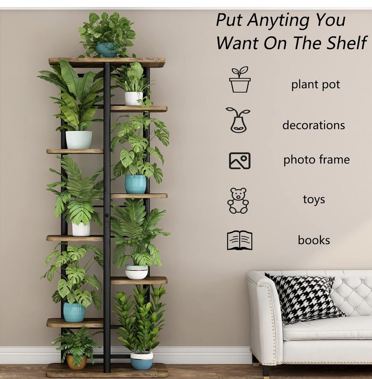 8 Tier Multiple Flower Indoor Pot Holder