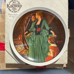  Edwin Knowles/Norman Rockwell China Plate