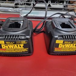 Set Of 2 Dewalt Battery Chargers