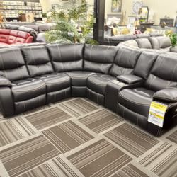 3pc Power Reclining Sectional Living Room Set 