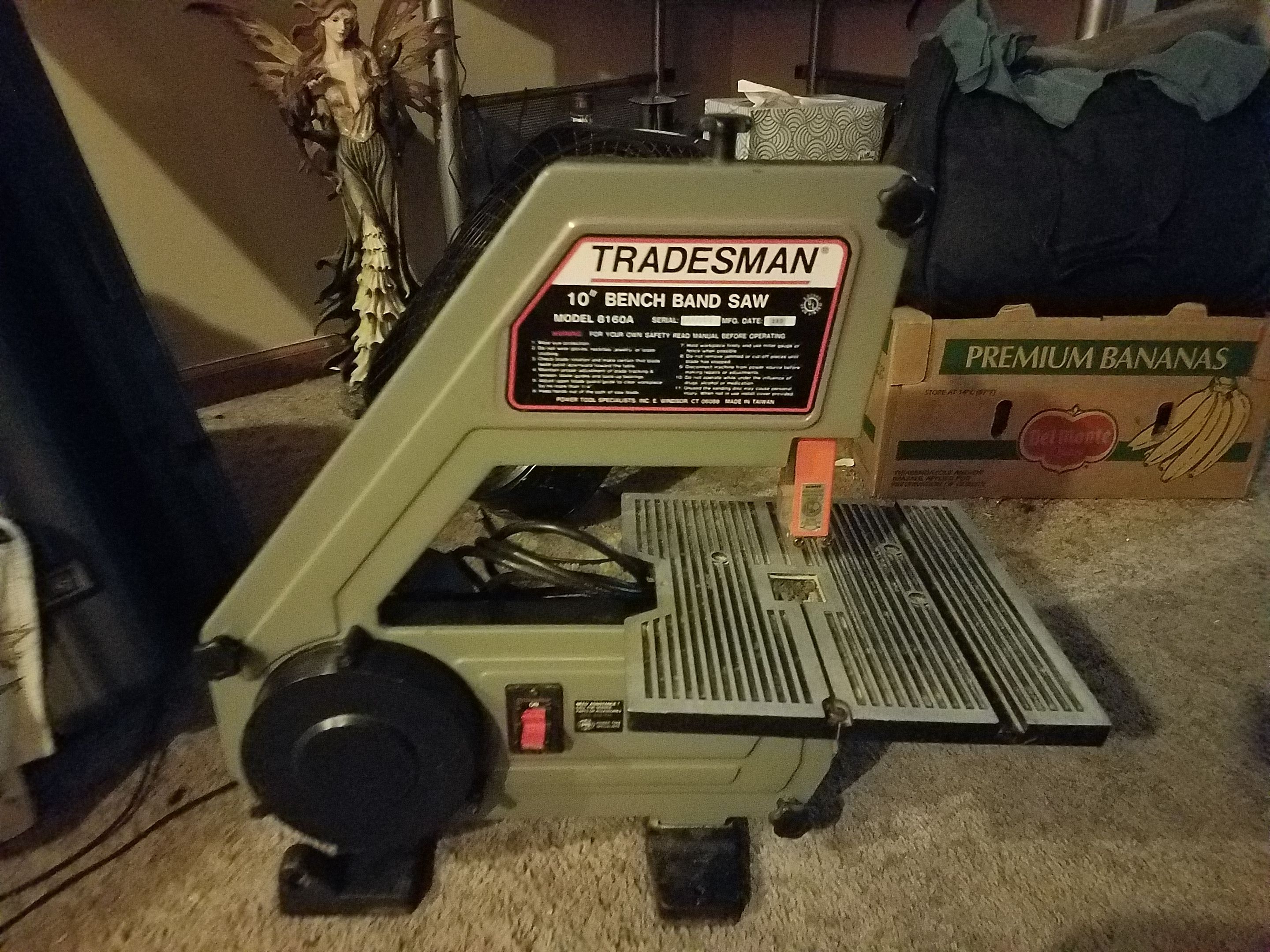 Tradesman 8160a bench 10" band saw