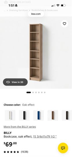 Tall Wood Bookcase Shelving Units IKEA Billy