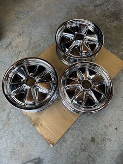 New chrome empi fuchs Porsche alloys