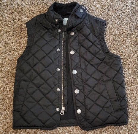 Kids Quilted Fleece Lined Vest Size 4/5: Like New!