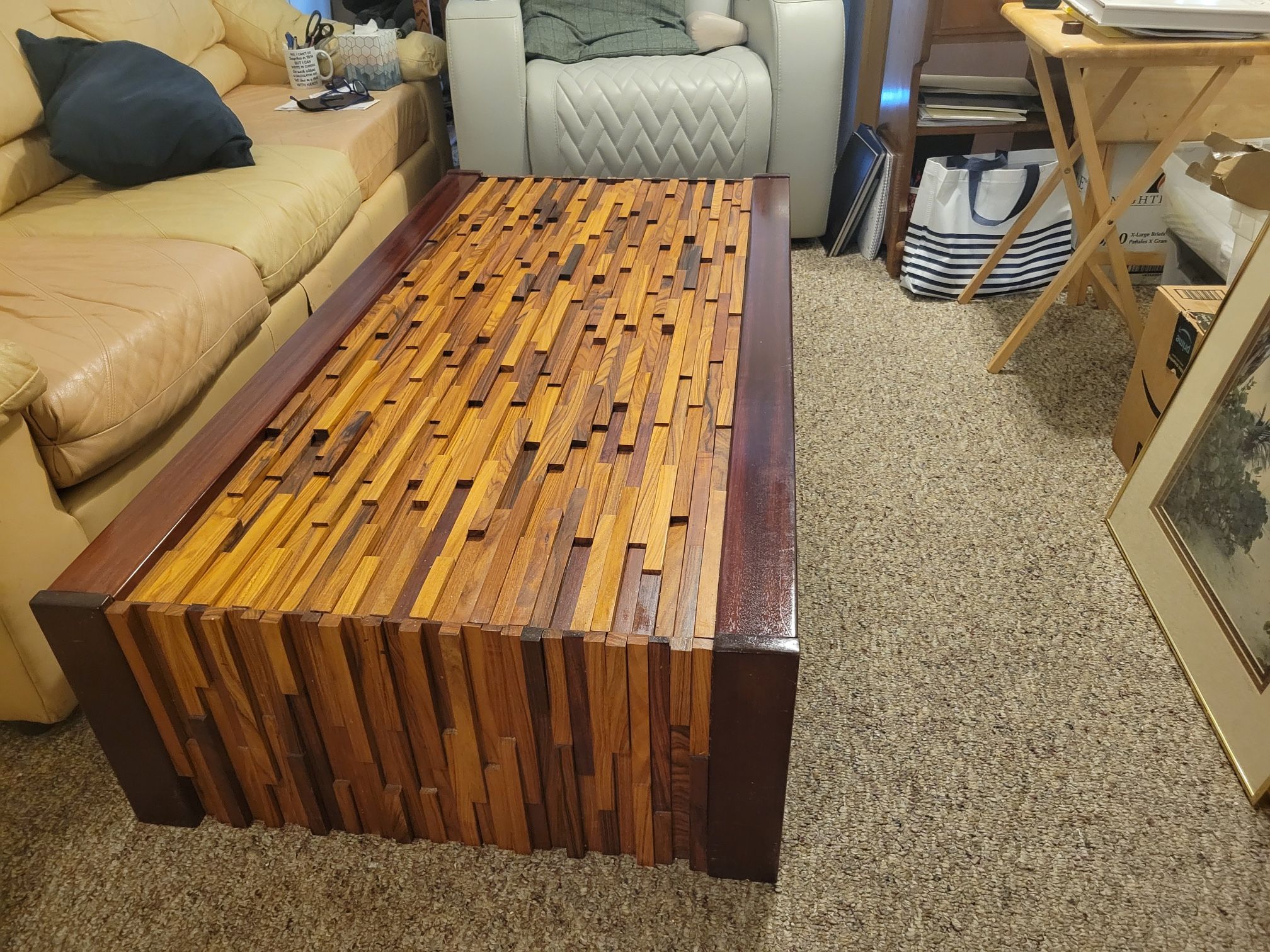 Solid Wood Coffee Table Matching End Table