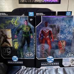 🔥🔥 Rare Chase Mcfarlane Collectors Edition. Sinestro And Superman R
