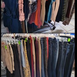 Cleaned Out Closet & Have A Rack Full Of Womens Clothes 82 Pieces Of Clothes In All $180 Takes All