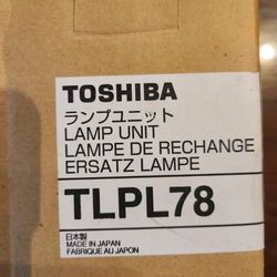 Toshiba Model No. TLPL78 Projector Lamp Part # (contact info removed)6