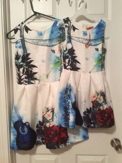 Brand New Beautiful Mom Size Large & Daughter 5T Matching Dress
