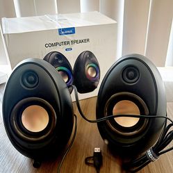 Bluetooth Computer Speakers RGB USB Desktop Set