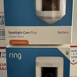 Brand New Ring Spotlight Cam Plus