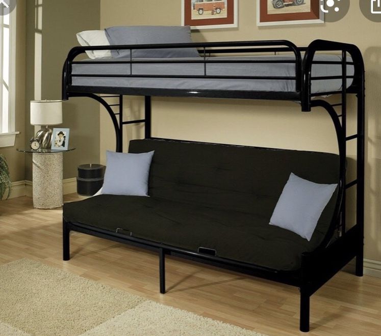 Loft Bed W/full Size Futon Sleeper