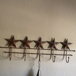 Rustic Star Hook Rack