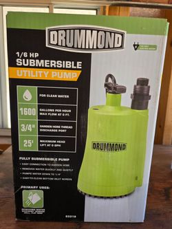 Drummond Utility Pump