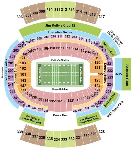 Bills Tickets Vs  Texans - Section 134