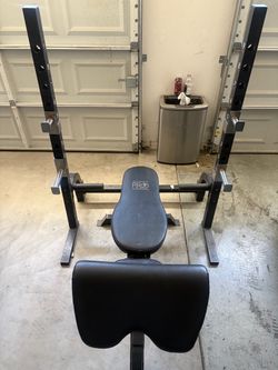 Bench with rack