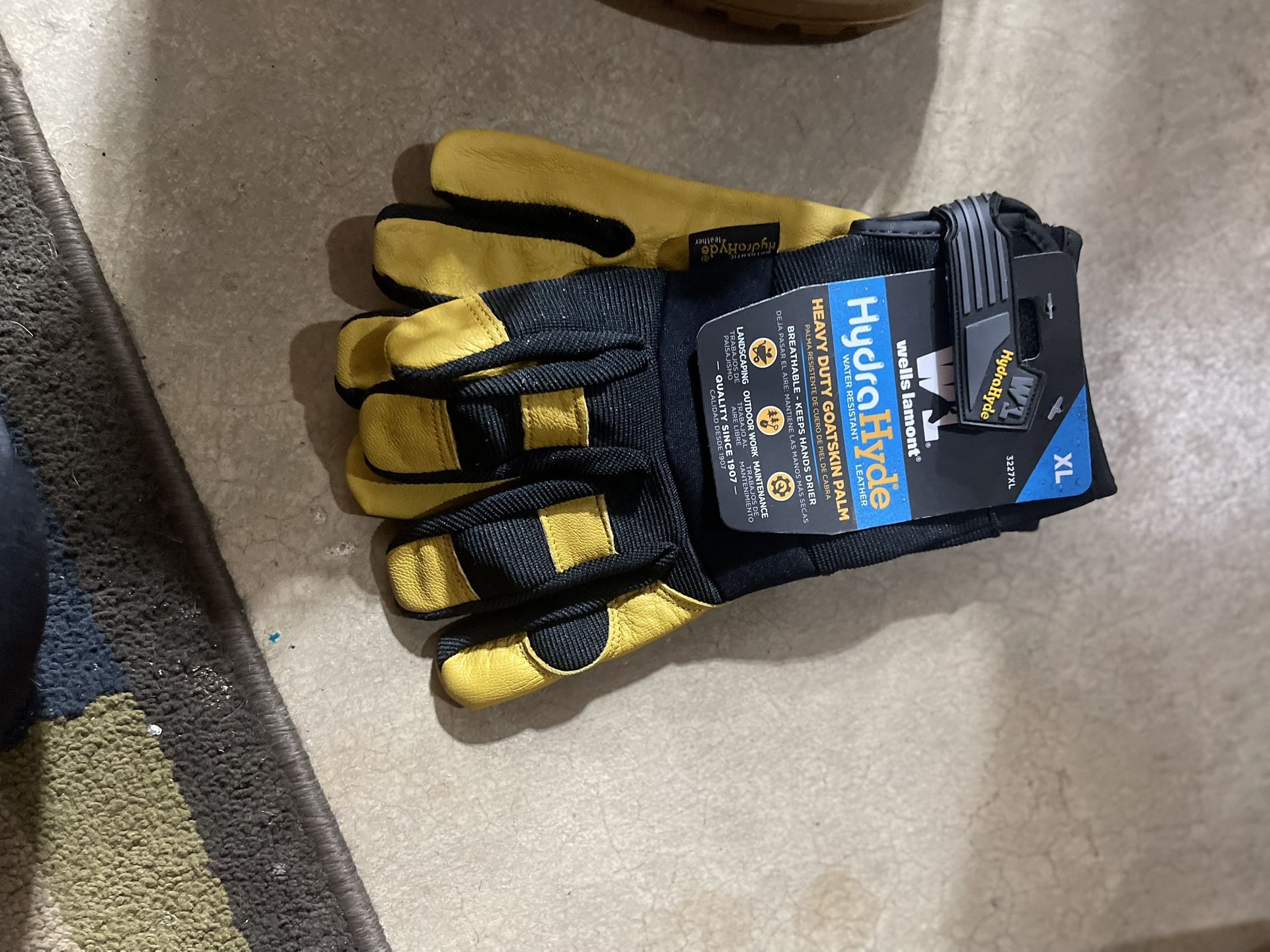 Mans Leather Work Gloves