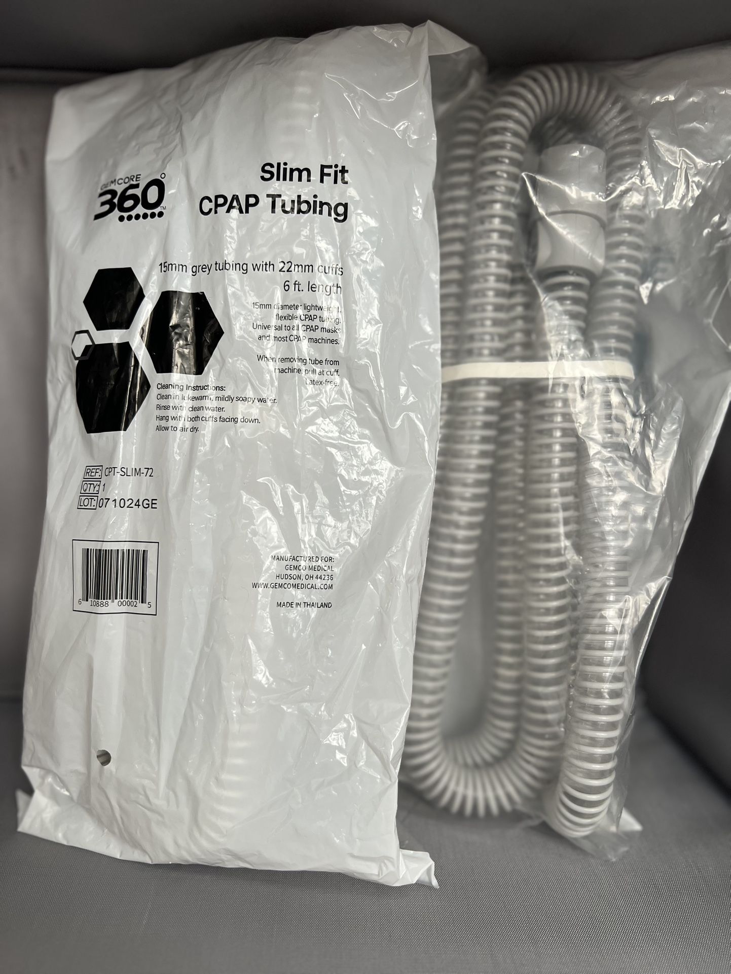 Slim fit CPAP Tubing 