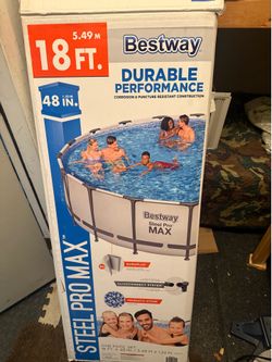 Bestway 18’ Steel Pro Max pool.