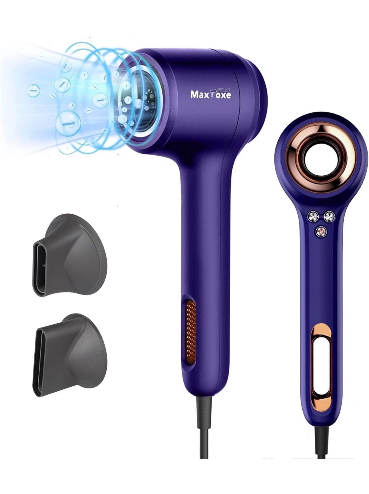 Professional Hair Dryer with Diffuser, 1400W Brushless Motor Blow