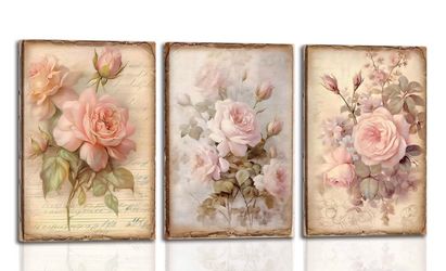 3 ART SET PICES FRAMES, CUADRO PARED