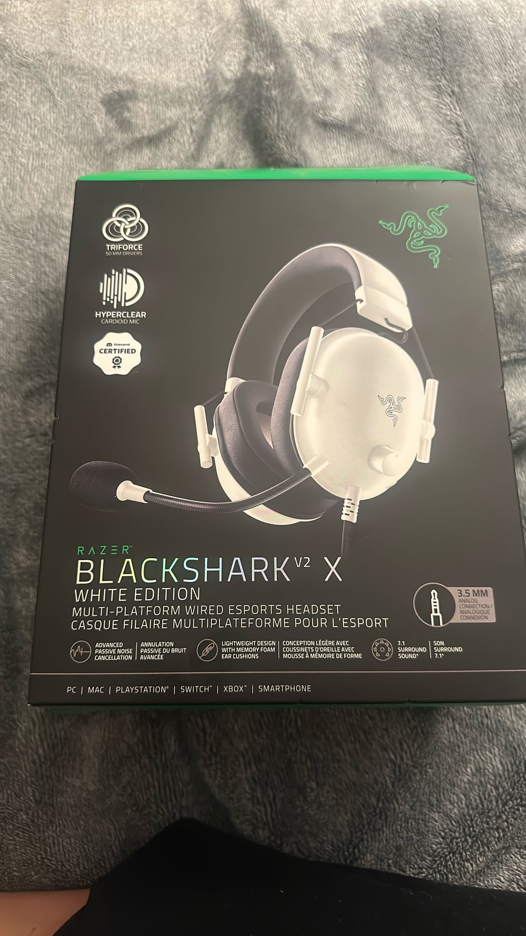 Razer Blackshark V2 X Gaming Headphones