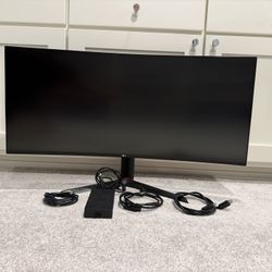 LG 38GL950G-B 38” UltraGear Nano IPS 1ms Curved Monitor Gaming 144hz Refresh And G-SYNC