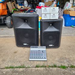 Audio Equipment PA Powered Speakers Mixer