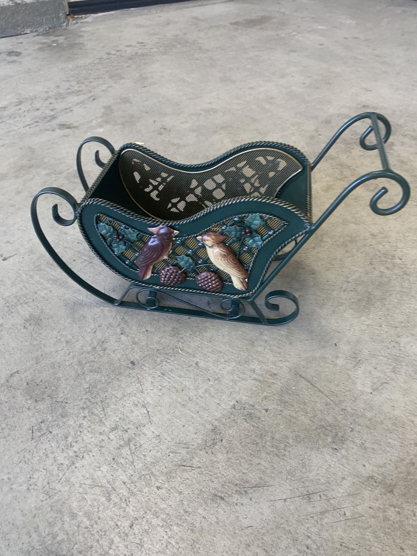 metal Christmas sleigh cart for decoration