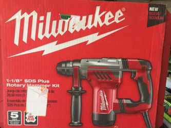 Milwaukee 1-1/8 sds plus rotary hammer kit