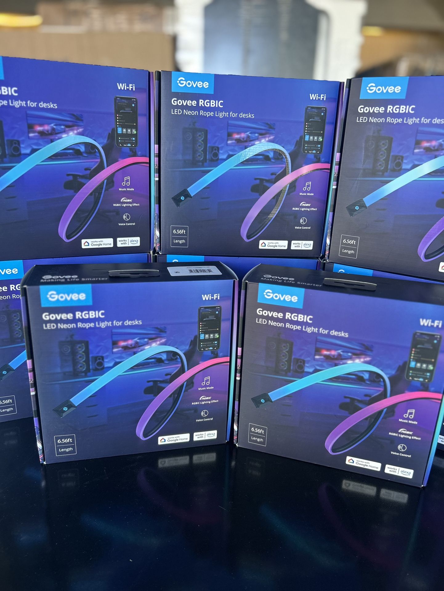 Govee 6.56' Gaming Desk Strip: Home Theater Bias Wi-Fi Light