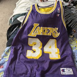 Vintage Reversible Champion Shaq Jersey 