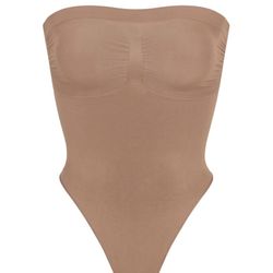 SKIMS SEAMLESS SCULPT STRAPLESS THONG BODYSUIT