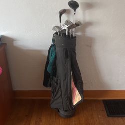 Golf Bag And Gulf Clubs