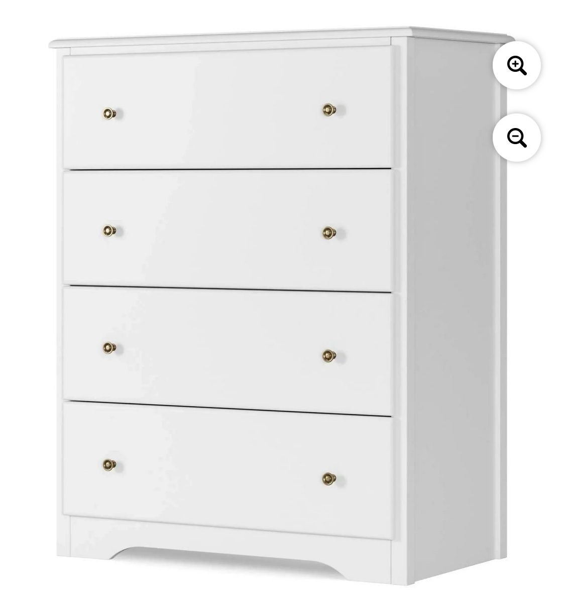 4 Drawer White Dresser HOS – MD – 111