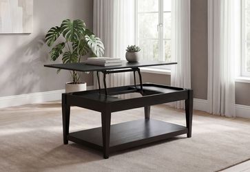 Lindenton Black Lift-Top Occasional Cocktail Coffee Table