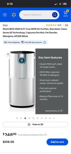 Shark air purifier