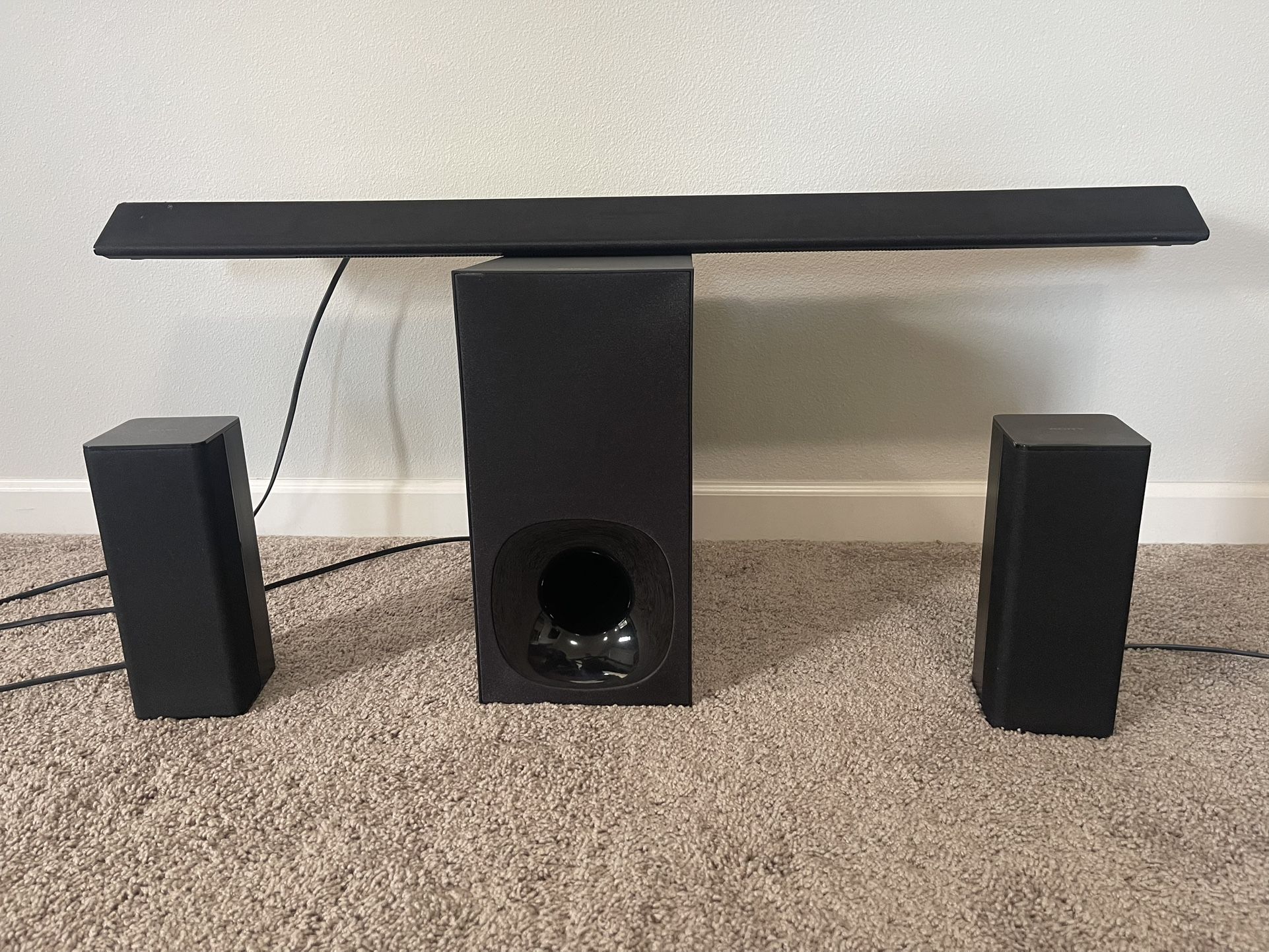 Sony 5.1 Bluetooth wireless speakers and subwoofer