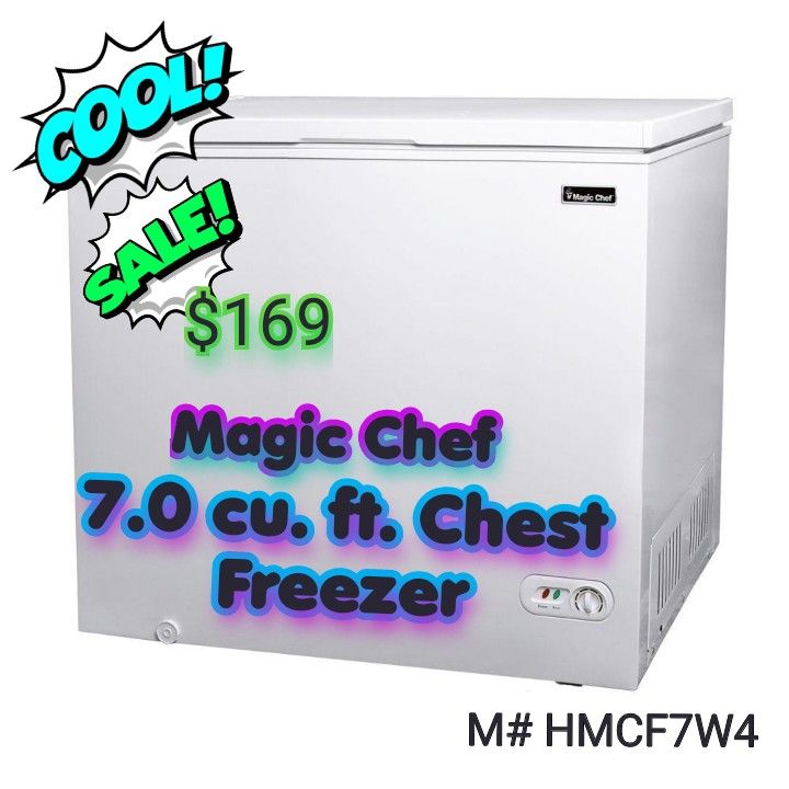 7.0 cu. ft. Chest Freezer
Magic Chef HMCF7W4