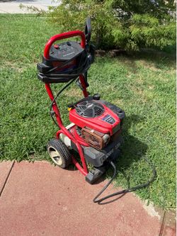 Troy-Bilt gas pressure washer (≈2700 PSI, 2.3 GPM)