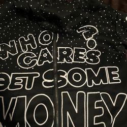 BEST OFFER! Y2K Bold Letter Graphic Zip Up Hoodie 