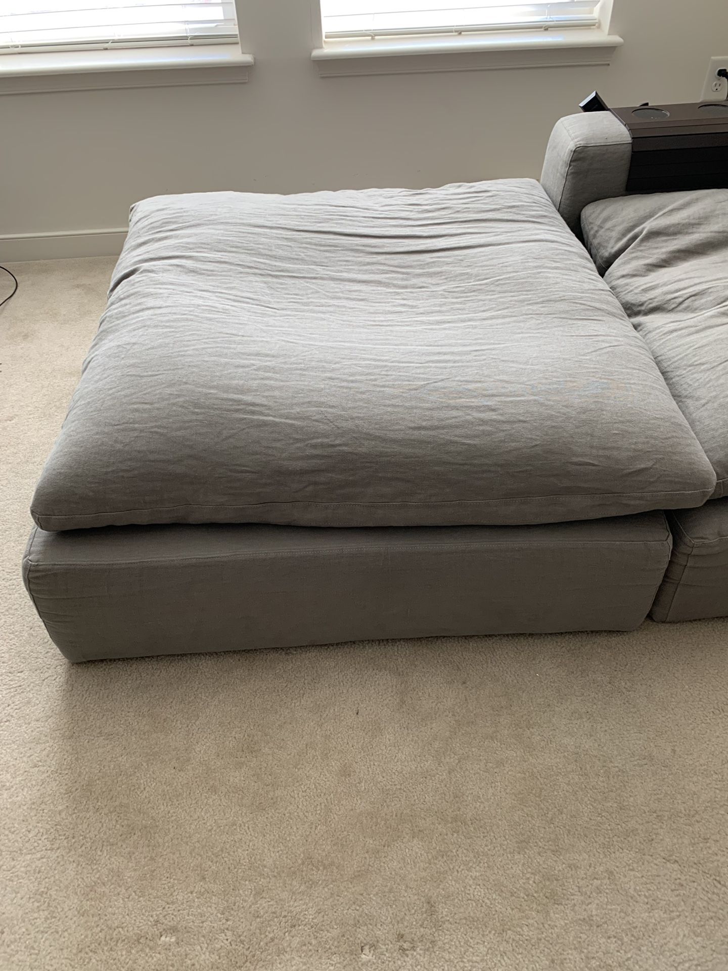 Restoration Hardware Cloud modular Couch/Sofa Washed Belgian Linen