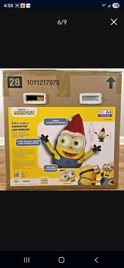 $200 obo - Brand new in box universal 3.5 Ft Animated LED Holiday Minion Christmas