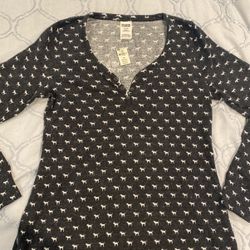Victorias Secret Thermal Night Gown Brand New Glitter & Sequence 