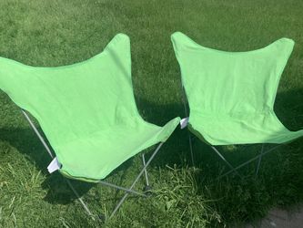 Pair of neon indoor/outdoor chairs