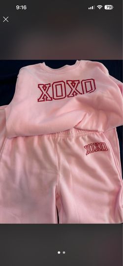 Pink sweat set