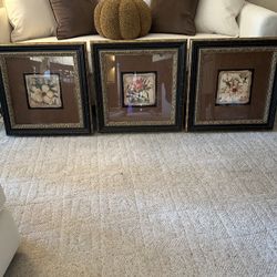 Set Of 3 Framed Pictures