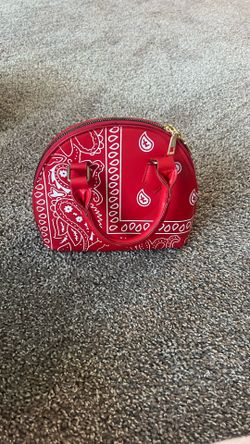 brand new red bandana purse 