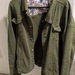 Green Denim Jacket